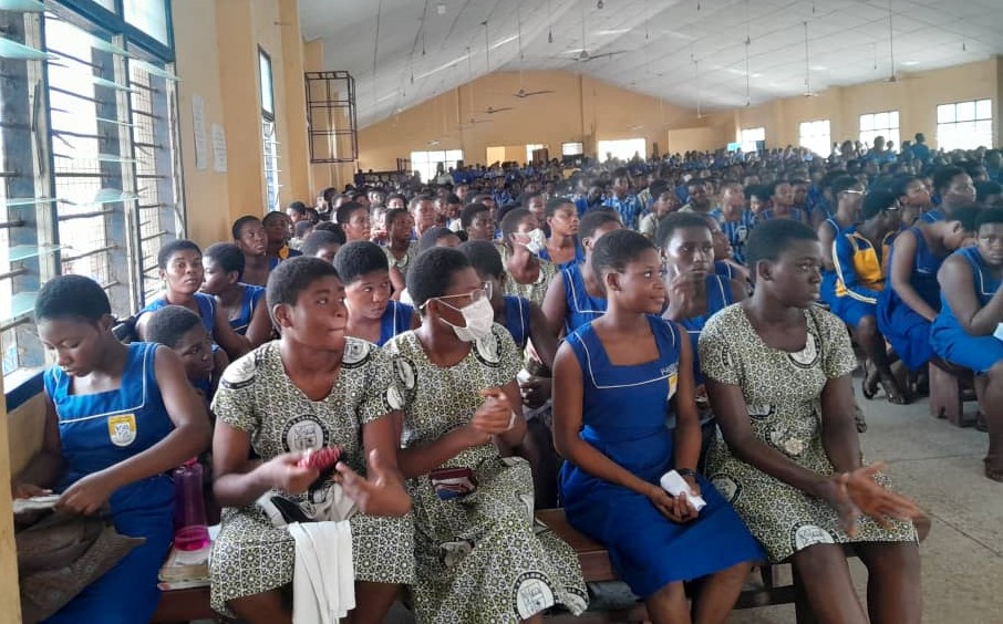 Cross Section of students listening attentively to the presentation